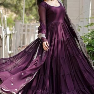 Purple Anarkali Set – Royal Hue, Timeless Style